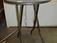 Ronde inklapbare statafel