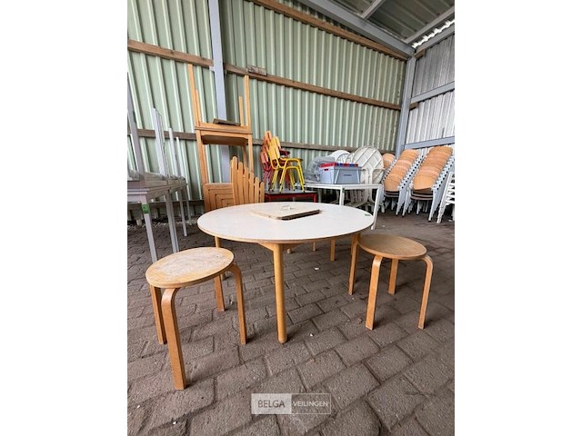 Ronde kindertafel - afbeelding 1 van  3