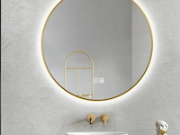 Ronde led-badkamerspiegel - afm ø100 cm - afbeelding 1 van  2