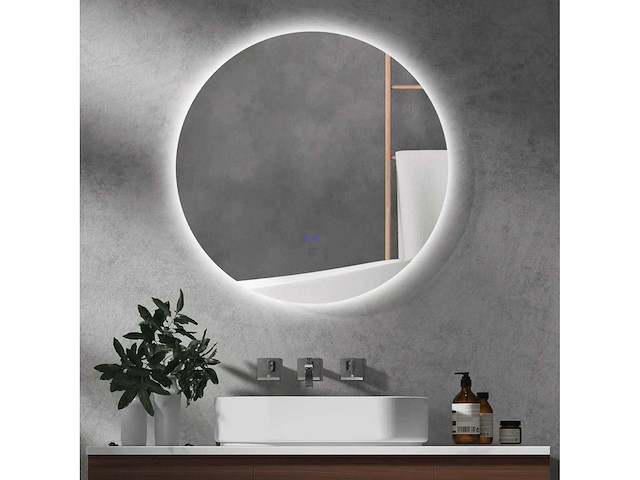 Ronde led badkamerspiegel ø 70 cm - afbeelding 1 van  4