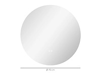 Ronde led badkamerspiegel ø 70 cm - afbeelding 3 van  4