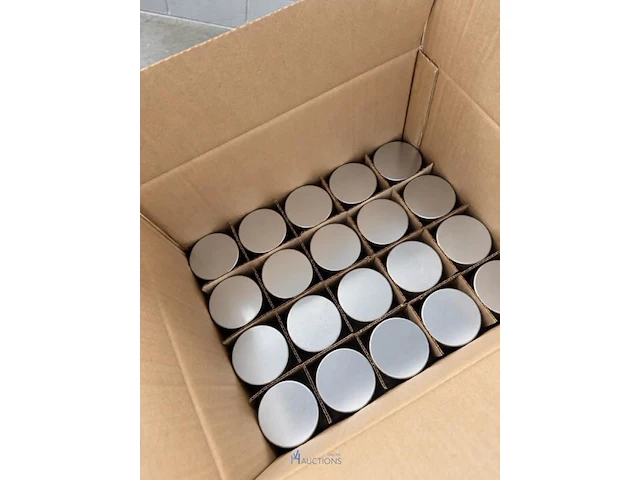Ronde metalen potjes met vensterdeksel – 100 ml tineware direct - afbeelding 1 van  4