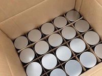 Ronde metalen potjes met vensterdeksel – 100 ml tineware direct