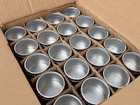 Ronde metalen potjes met vensterdeksel – 100 ml tineware direct - afbeelding 3 van  4