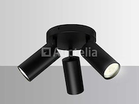 Ronde opbouwspot gu10 fitting armatuur- 3 draaibare (x6) - afbeelding 4 van  6