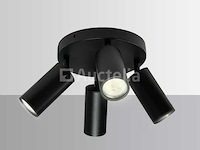 Ronde opbouwspot gu10 fitting armatuur- 4 draaibare (x3) - afbeelding 5 van  6