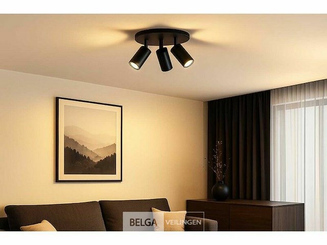 Ronde opbouwspot gu10 fitting armatuur– 3 draaibare (x4) - afbeelding 2 van  7