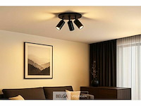 Ronde opbouwspot gu10 fitting armatuur– 3 draaibare (x6) - afbeelding 1 van  7