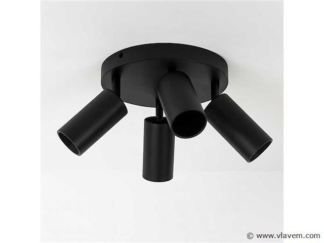 Ronde opbouwspot gu10 fitting armatuur– 4 draaibare (x3) - afbeelding 6 van  6