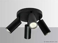 Ronde opbouwspot gu10 fitting armatuur– 4 draaibare (x6) - afbeelding 2 van  6