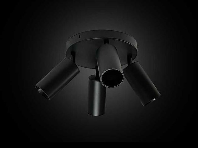 Ronde opbouwspot gu10 fitting armatuur– 4 draaibare (x6) - afbeelding 4 van  6