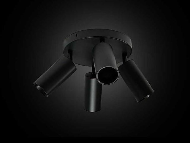 Ronde opbouwspot gu10 fitting armatuur– 4 draaibare (x6) - afbeelding 4 van  6