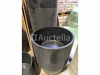 Ronde pe-mortierbak, zwart ∅ 505 mm 40 l: 10 stukken - afbeelding 2 van  4