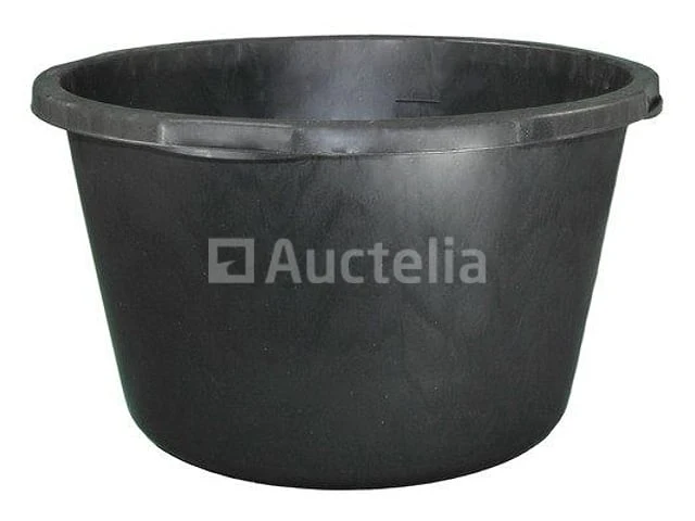 Ronde pe-mortierbak, zwart ∅ 505 mm 40 l: 10 stukken - afbeelding 3 van  4