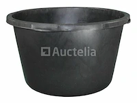 Ronde pe-mortierbak, zwart ∅ 505 mm 40 l: 10 stukken - afbeelding 3 van  4