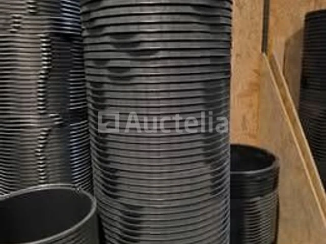 Ronde pe-mortierbakken, zwart ∅ 505 mm 40 l (10 stukken) - afbeelding 2 van  7