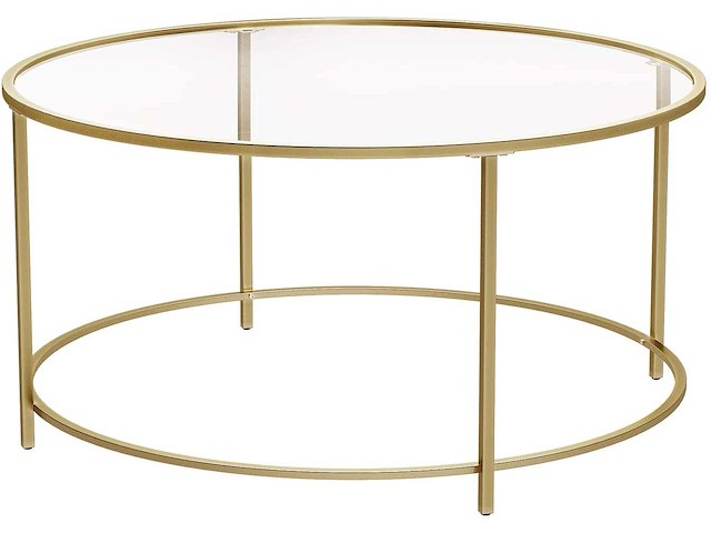 Ronde salontafel, glazen tafelblad - afbeelding 4 van  9