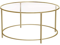 Ronde salontafel, glazen tafelblad - afbeelding 4 van  9