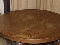 Ronde salontafel, houten tafel 140x85 cm - afbeelding 4 van  4