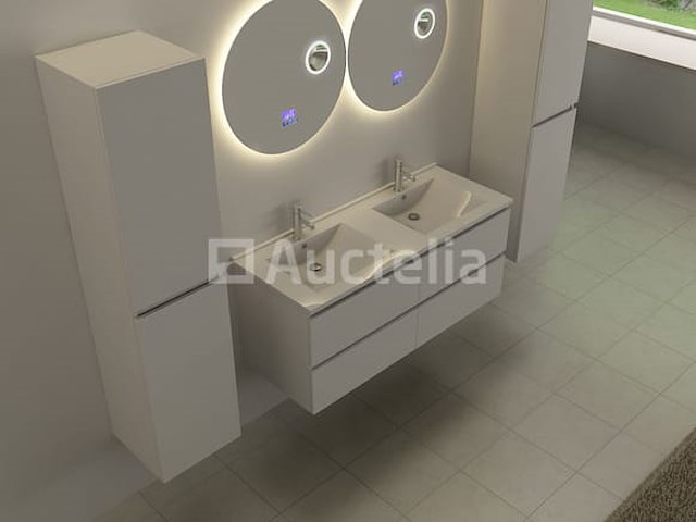 Ronde spiegel met led verlichting & bluetooth - ø60 cm - afbeelding 1 van  4