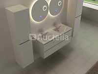 Ronde spiegel met led verlichting & bluetooth - ø60 cm - afbeelding 1 van  4