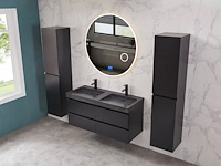 Ronde spiegel met led verlichting & bluetooth - ø80 cm - afbeelding 4 van  12