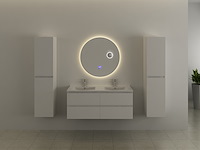 Ronde spiegel met led verlichting & bluetooth - ø80 cm - afbeelding 1 van  12