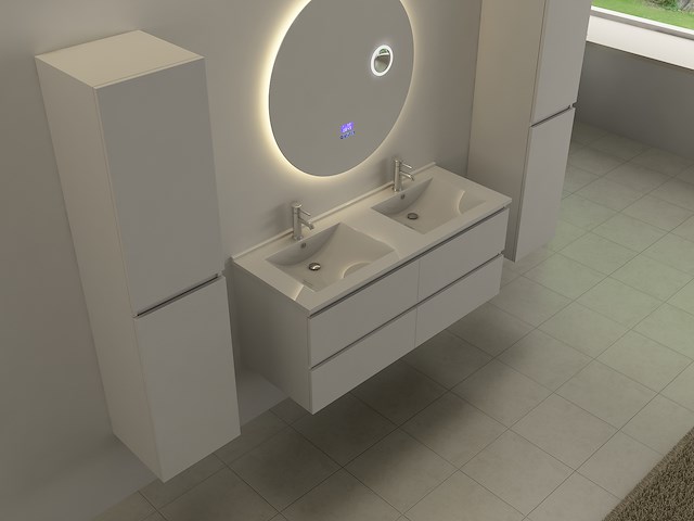 Ronde spiegel met led verlichting & bluetooth - ø80 cm - afbeelding 9 van  12