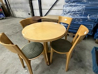 Ronde tafel + 4 stoelen