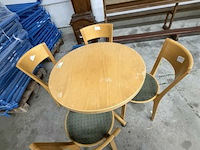 Ronde tafel + 4 stoelen - afbeelding 2 van  2