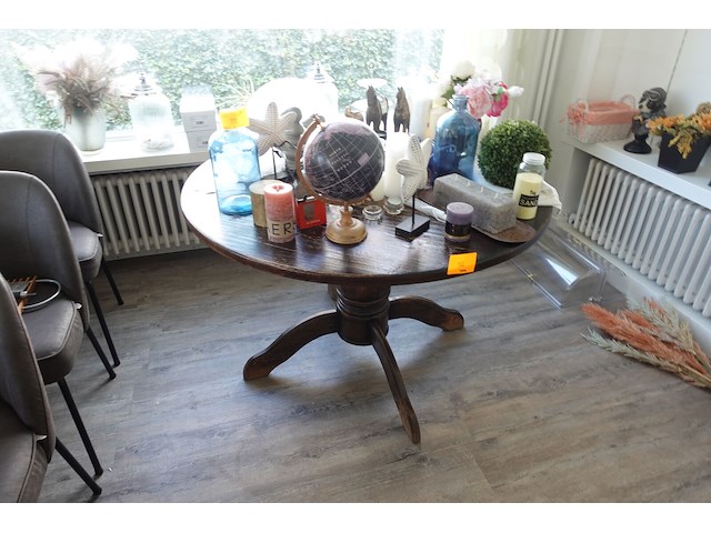Ronde tafel in hout - afbeelding 2 van  4