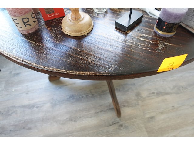 Ronde tafel in hout - afbeelding 3 van  4