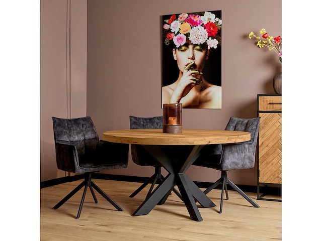 Ronde tafel mango 130 - afbeelding 1 van  2