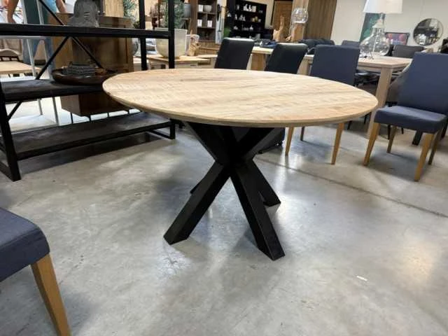 Ronde tafel mango - afbeelding 1 van  2