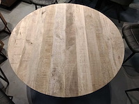 Ronde tafel massief mango - afbeelding 2 van  2