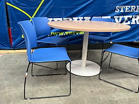 Ronde tafel met 4 allsteel stoelen - afbeelding 4 van  6