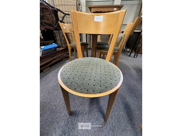 Ronde tafel met 4 stoelen - afbeelding 3 van  3