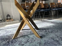 Ronde tafel met glazen bovenblad - afbeelding 2 van  2