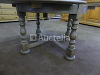 Ronde tafel van massief eikenhout - afbeelding 2 van  4