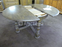 Ronde tafel van massief eikenhout - afbeelding 3 van  4