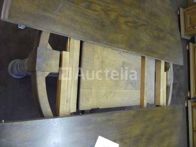 Ronde tafel van massief eikenhout - afbeelding 4 van  4