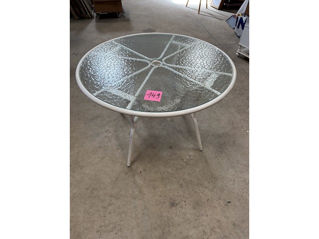 Ronde tuintafel glazen blad - afbeelding 1 van  3