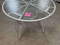 Ronde tuintafel glazen blad - afbeelding 1 van  3
