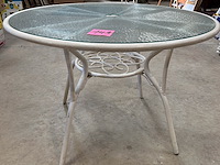 Ronde tuintafel glazen blad - afbeelding 2 van  3