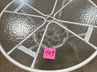 Ronde tuintafel glazen blad - afbeelding 3 van  3