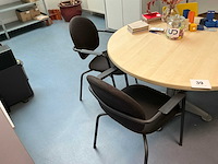 Ronde vergadertafel + stoel (5x) - afbeelding 4 van  8