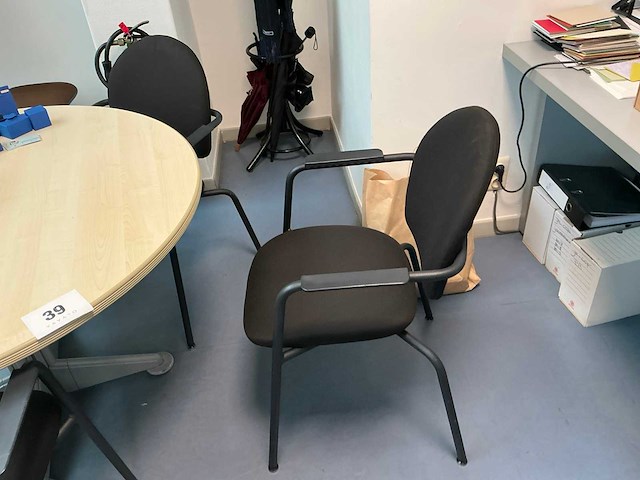 Ronde vergadertafel + stoel (5x) - afbeelding 5 van  8