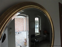 Ronde vergulde spiegel - afbeelding 2 van  3