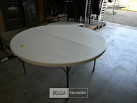 Ronde witte vouwtafels (1x)