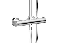 Rondo regendoucheset - thermostatisch - opbouw - belgaqua - chroom - afbeelding 2 van  3